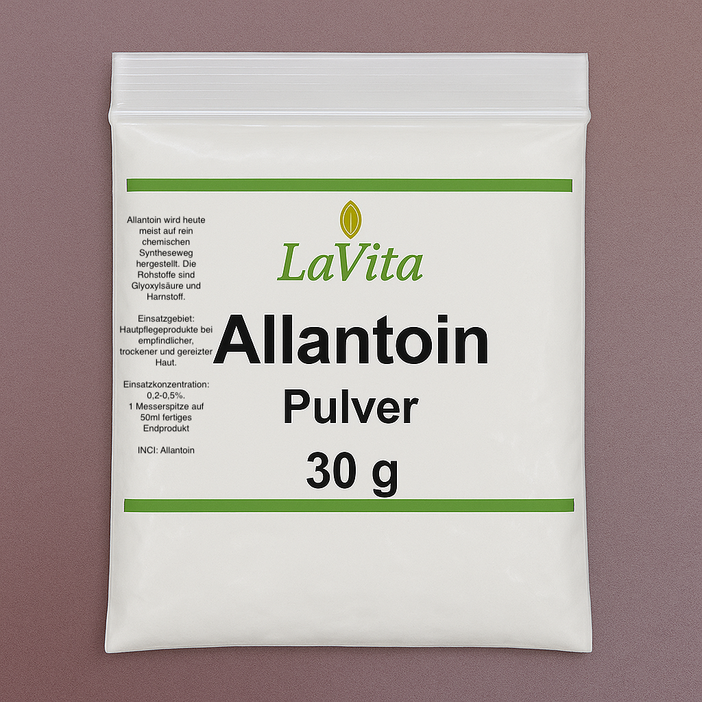 allantoin gut verpackt in 30g Dosierungen