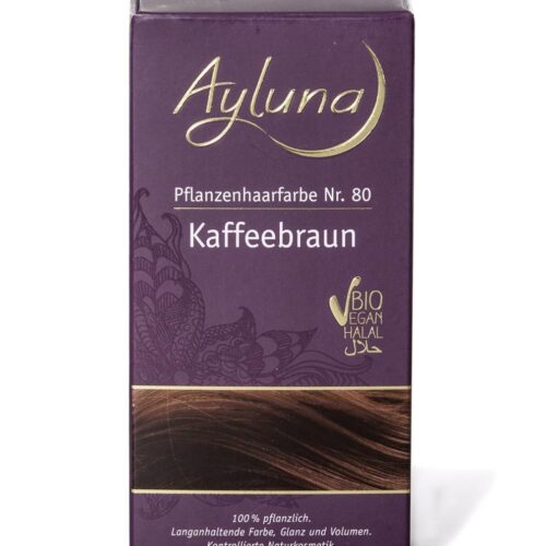 Ayluna Pflanzenhaarfarbe/Haarkur Kaffeebraun